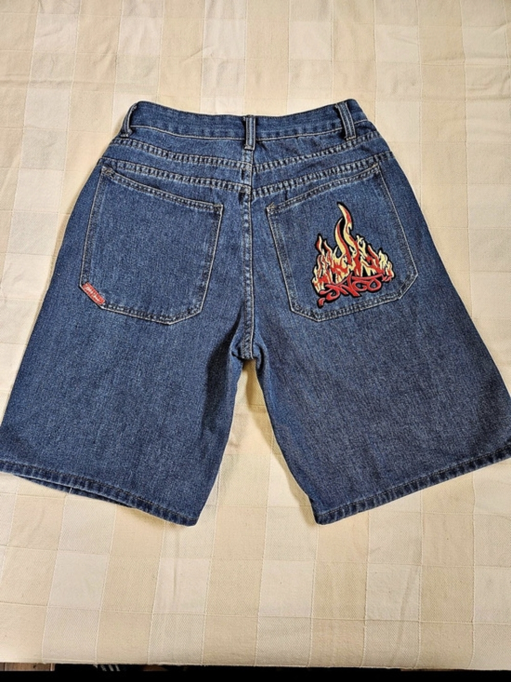 JNCO Flame Crown Denim Shorts